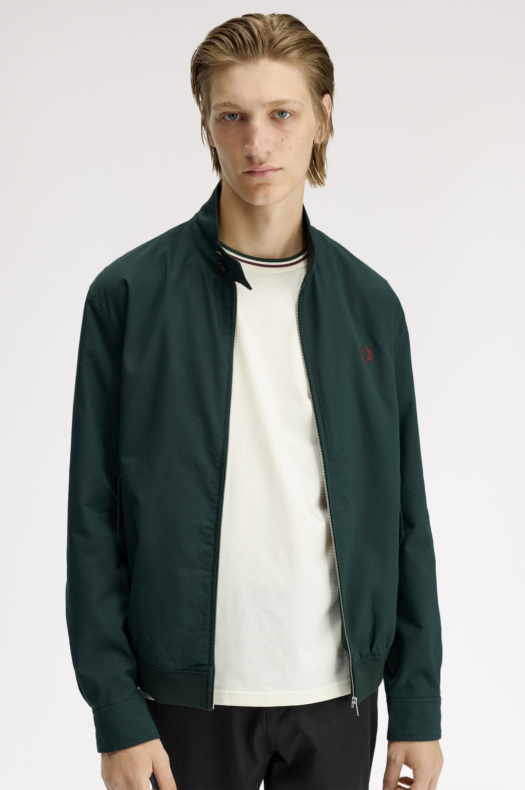 FRED PERRY Casaco harrington em sarja