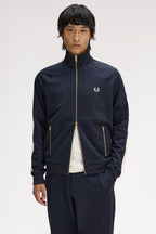 FRED PERRY Casaco de fato de treino com fita em malha entrançada