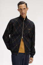 FRED PERRY Casaco de fato de treino com padrão argyle