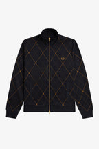 FRED PERRY Casaco de fato de treino com padrão argyle