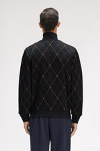 FRED PERRY Casaco de fato de treino com padrão argyle