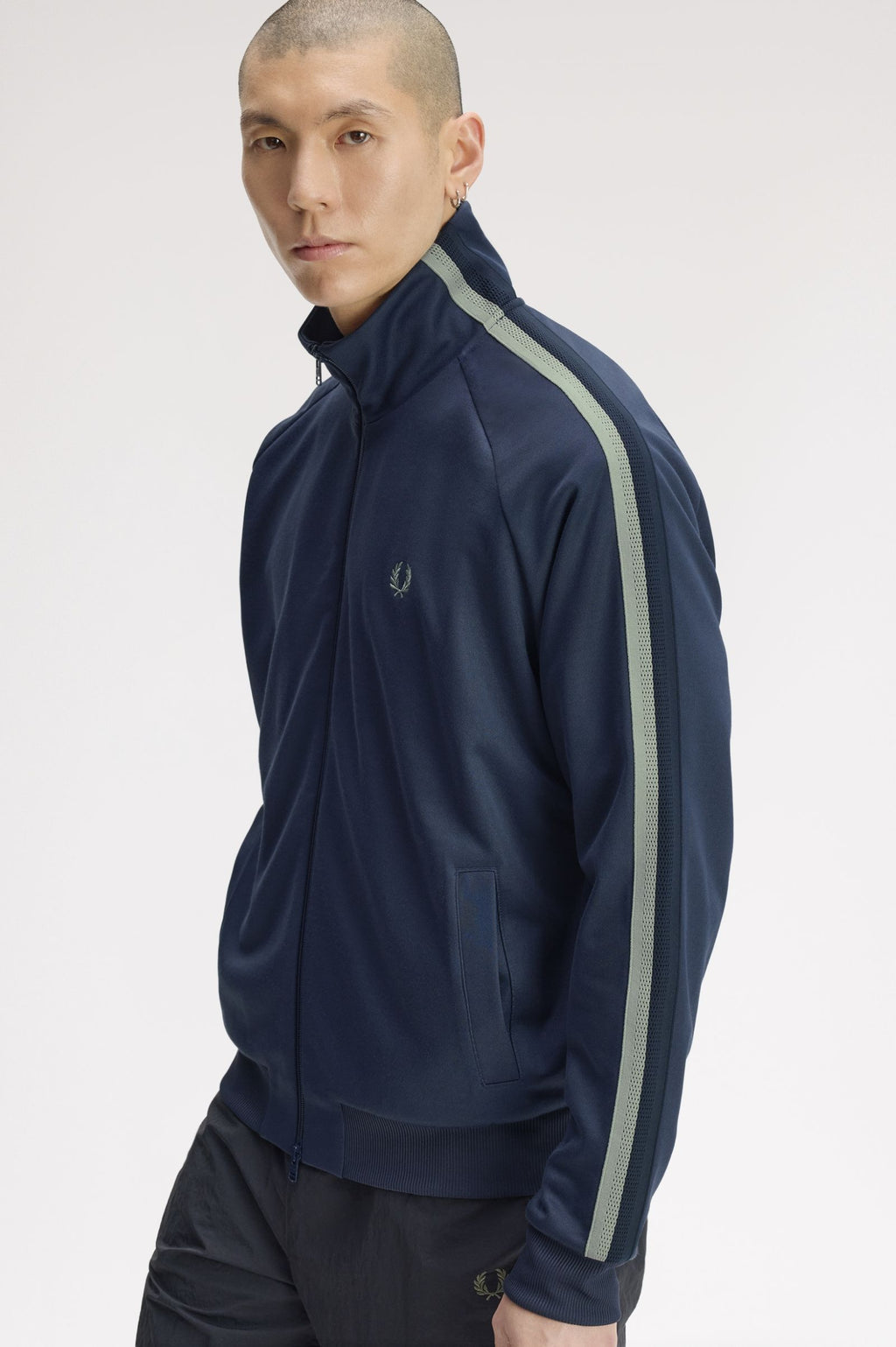 FRED PERRY Casaco com fita de malha bicolor