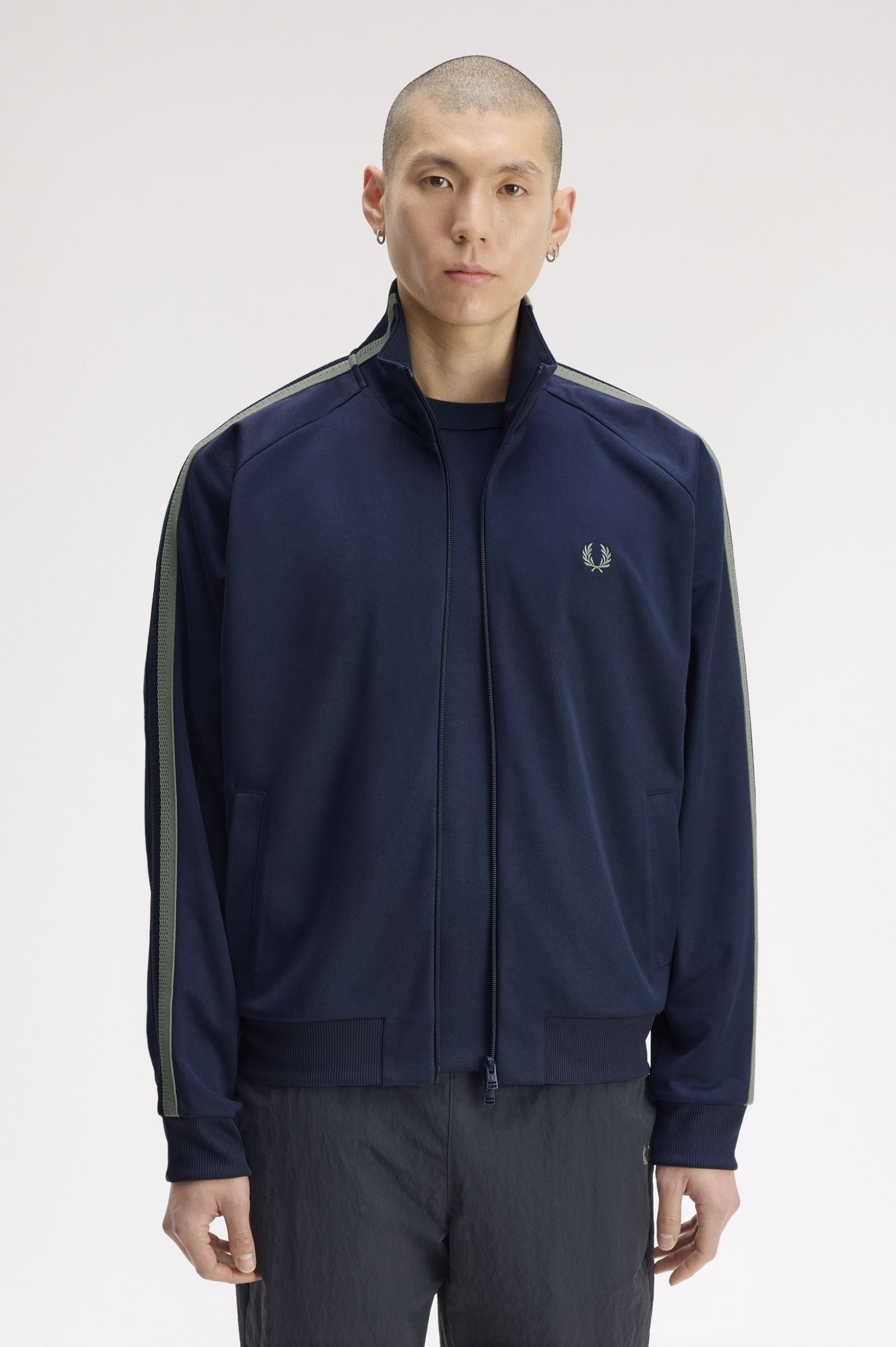 FRED PERRY Casaco com fita de malha bicolor