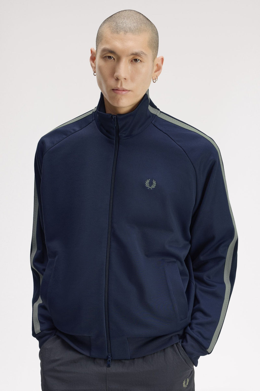 FRED PERRY Casaco com fita de malha bicolor