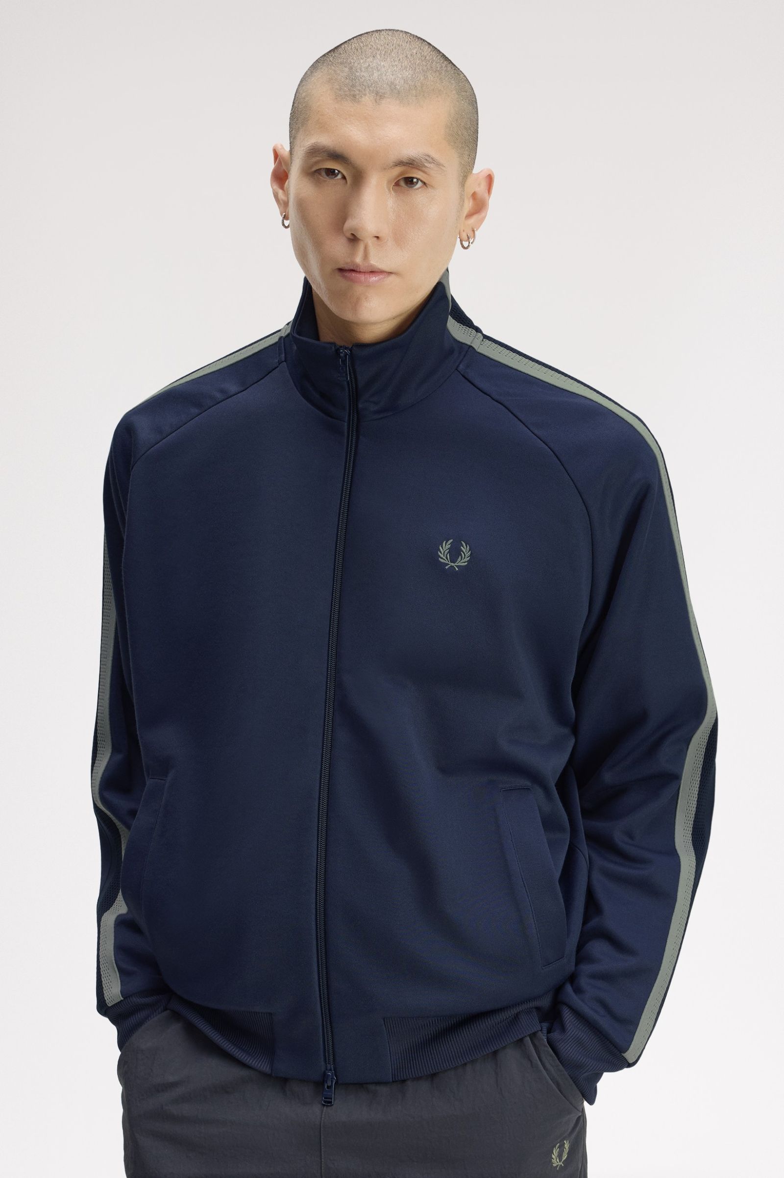 FRED PERRY Casaco com fita de malha bicolor