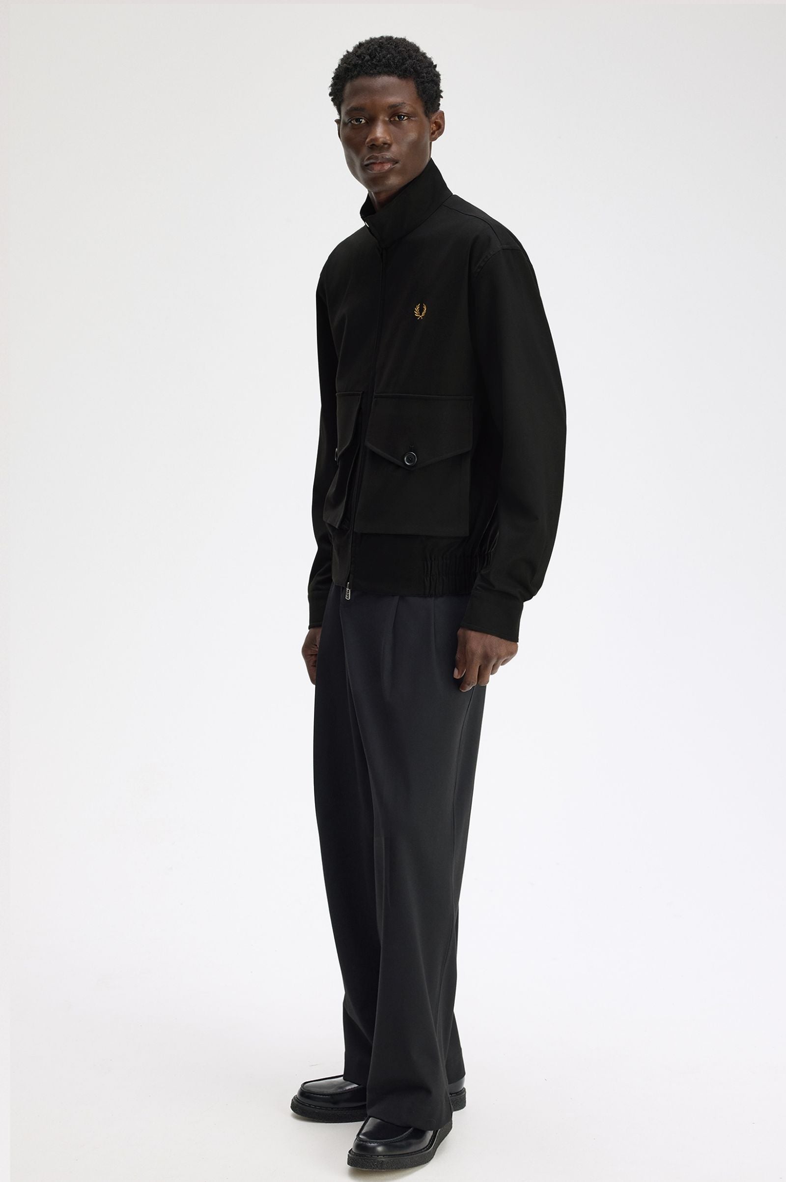 FRED PERRY Casaco com fecho de correr integral com detalhe de bolso