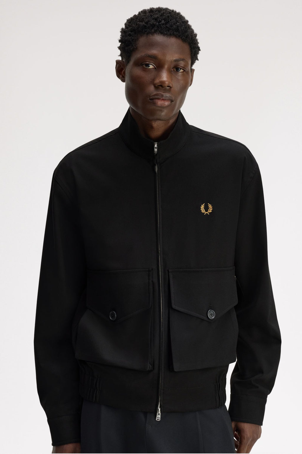 FRED PERRY Casaco com fecho de correr integral com detalhe de bolso