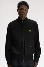 FRED PERRY Casaco com fecho de correr integral com detalhe de bolso