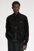 FRED PERRY Casaco com fecho de correr integral com detalhe de bolso