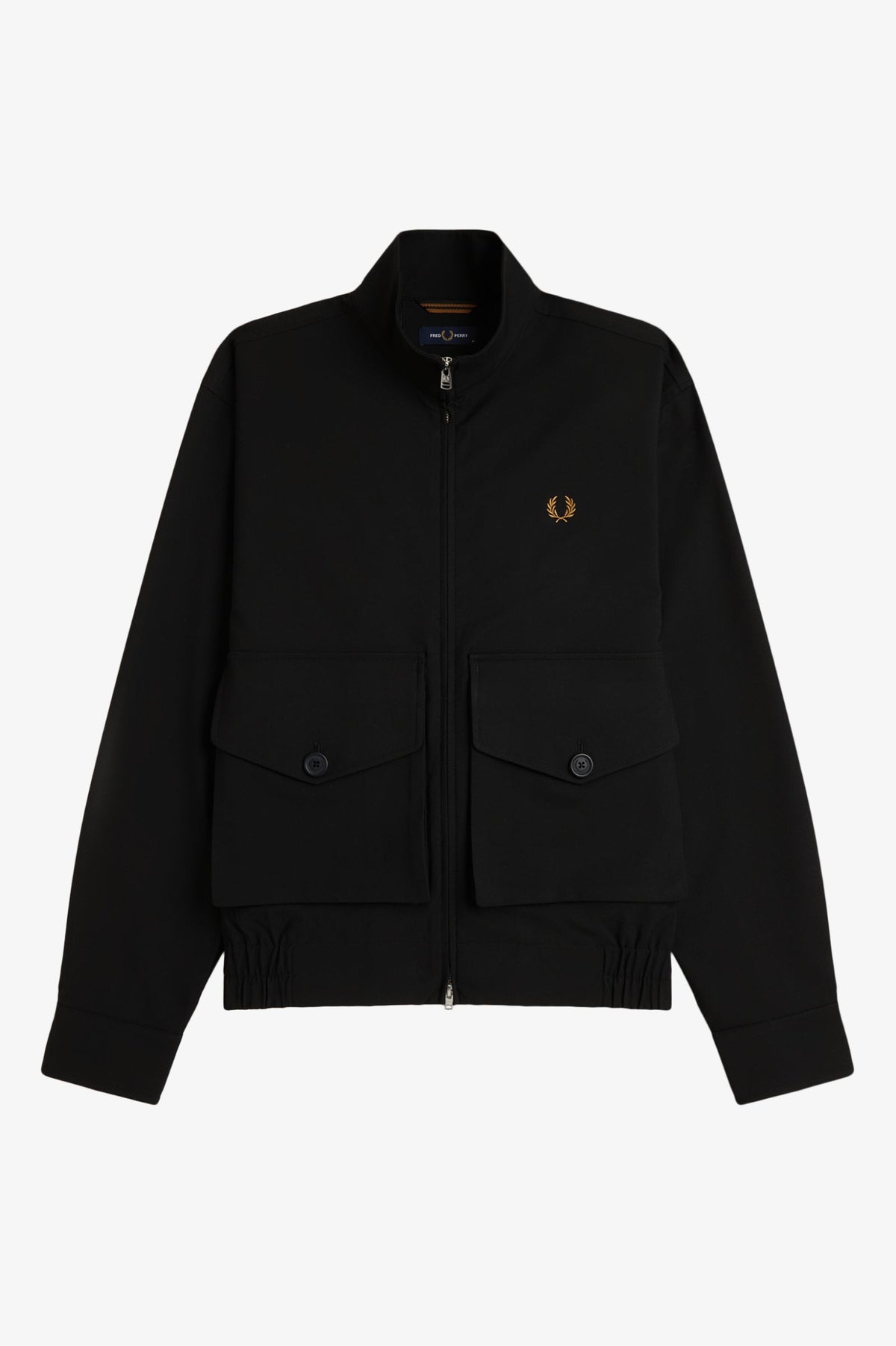FRED PERRY Casaco com fecho de correr integral com detalhe de bolso
