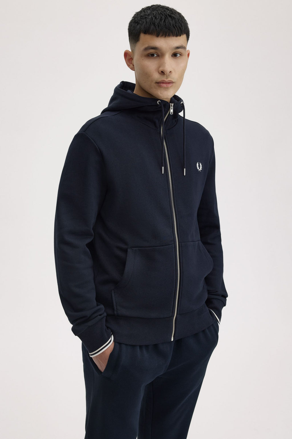FRED PERRY Casaco com capuz e fecho