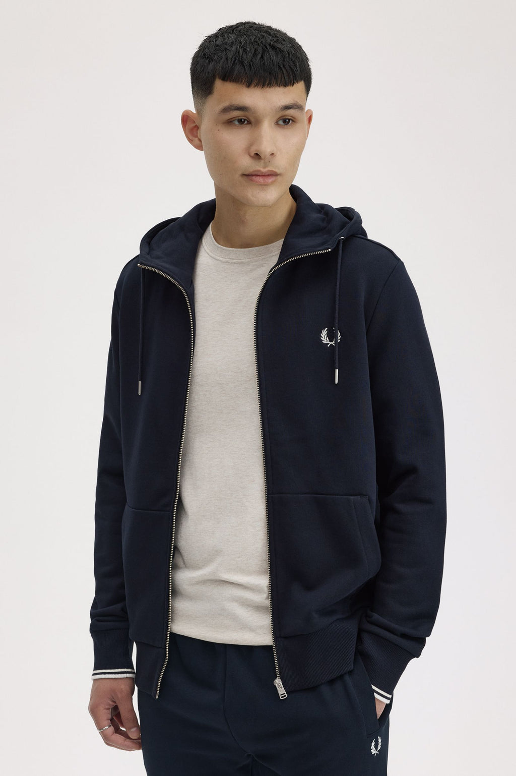 FRED PERRY Casaco com capuz e fecho