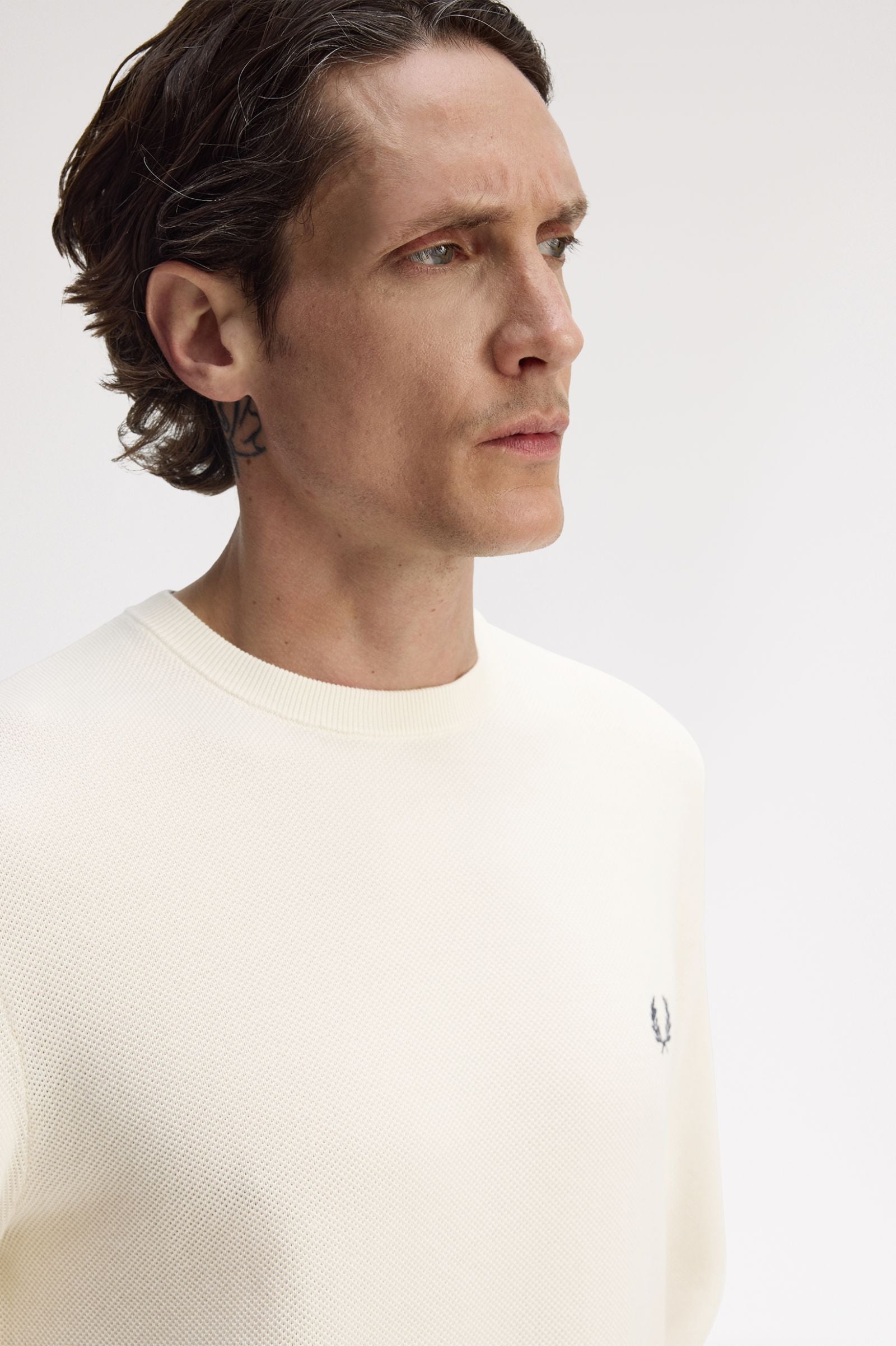 FRED PERRY Camisola com pespontos em piqué