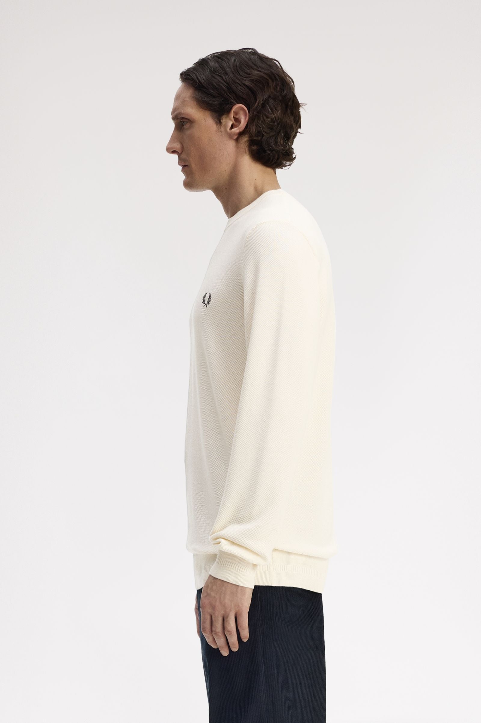 FRED PERRY Camisola com pespontos em piqué