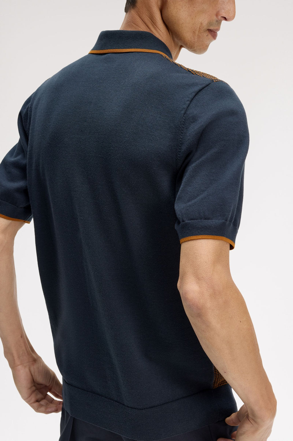 FRED PERRY Polo em malha com losangos tónico