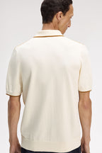 FRED PERRY Polo em malha com losangos tónico