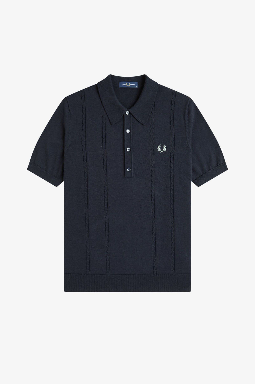 FRED PERRY Polo em malha entrançada