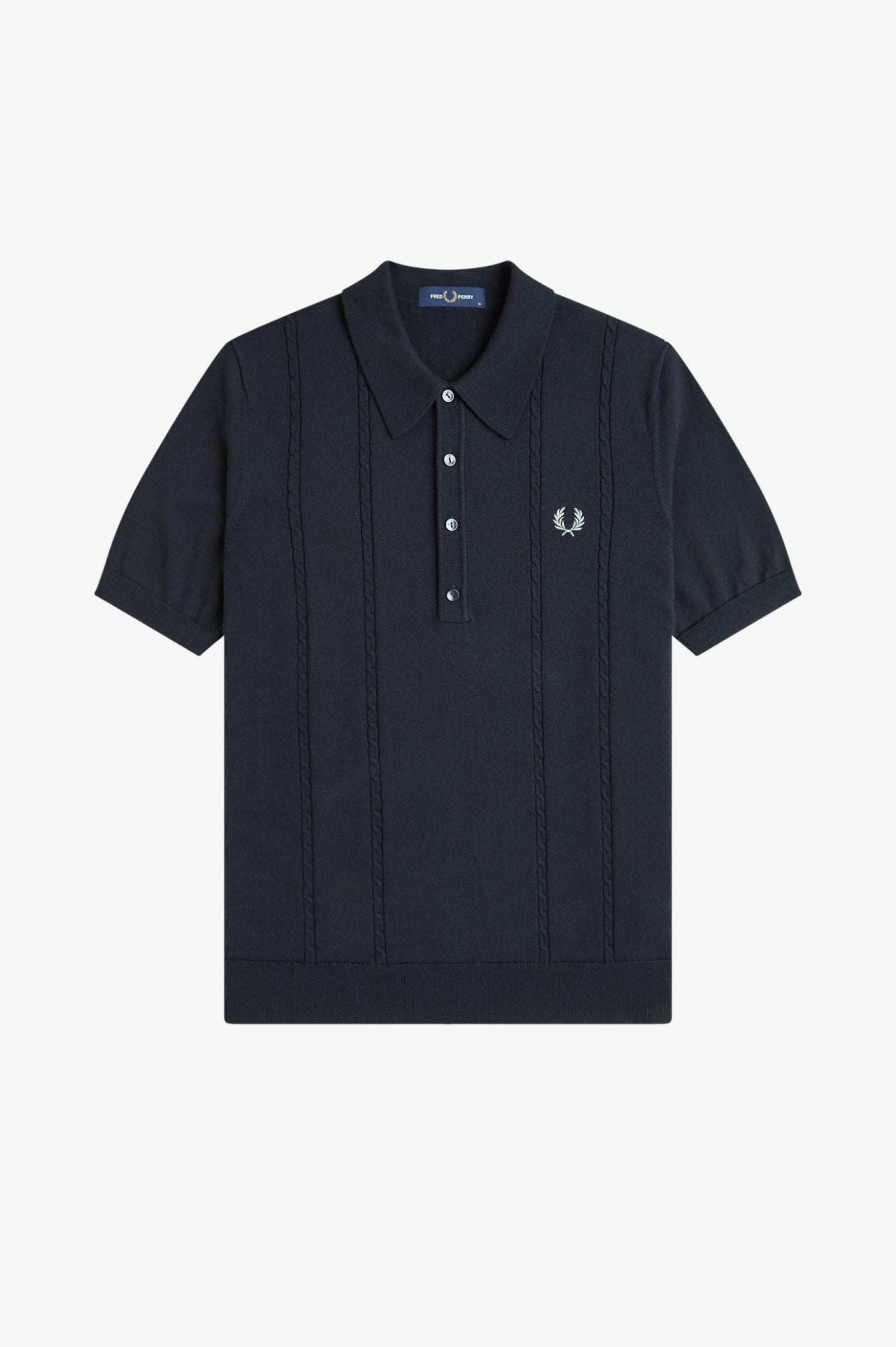 FRED PERRY Polo em malha entrançada