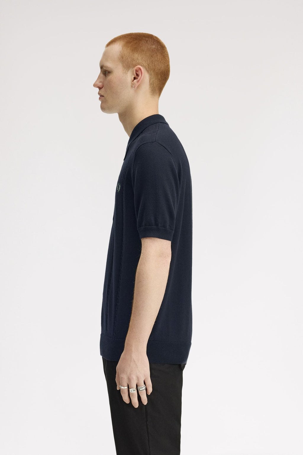 FRED PERRY Polo em malha entrançada