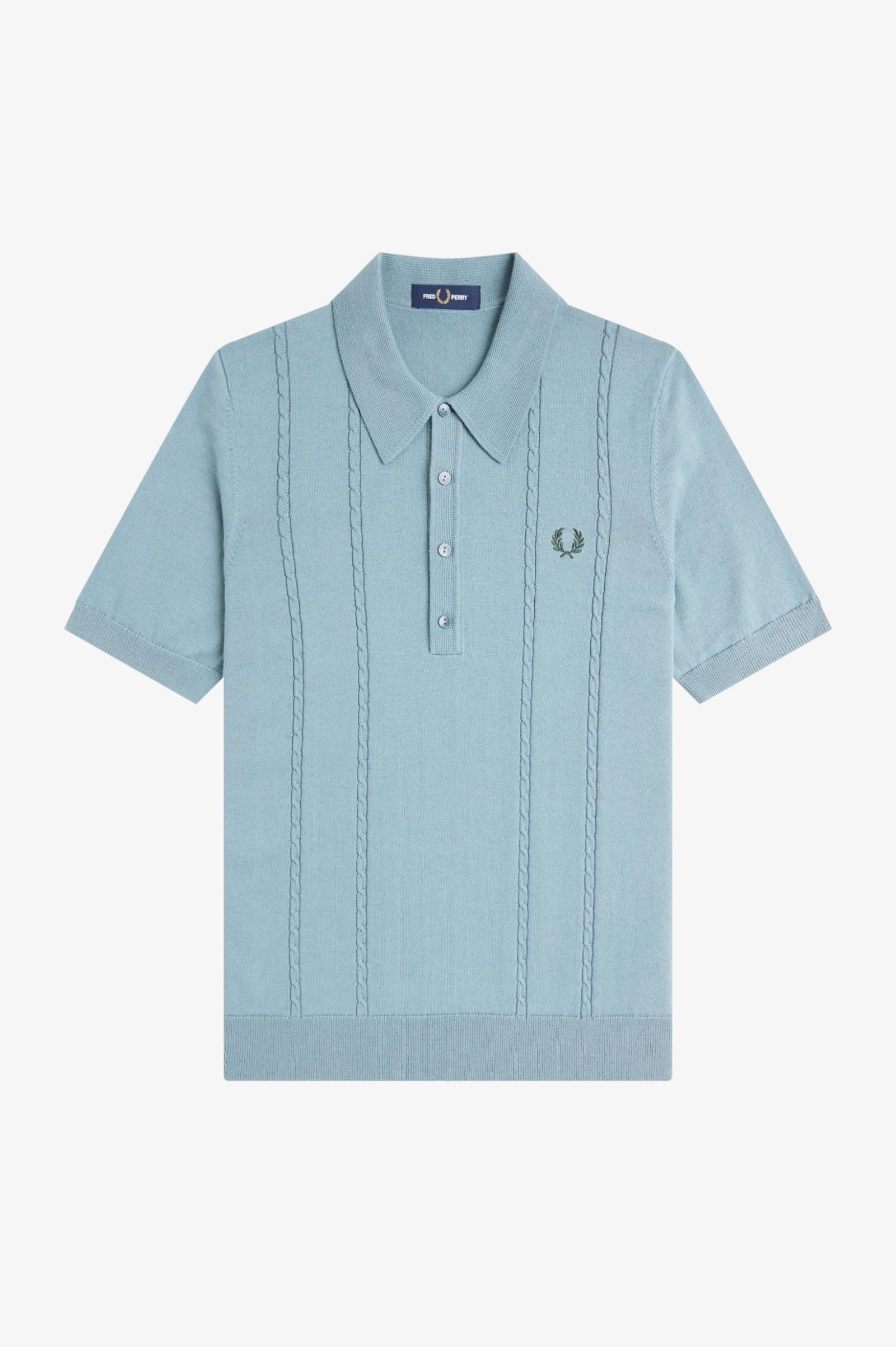 FRED PERRY Polo em malha entrançada