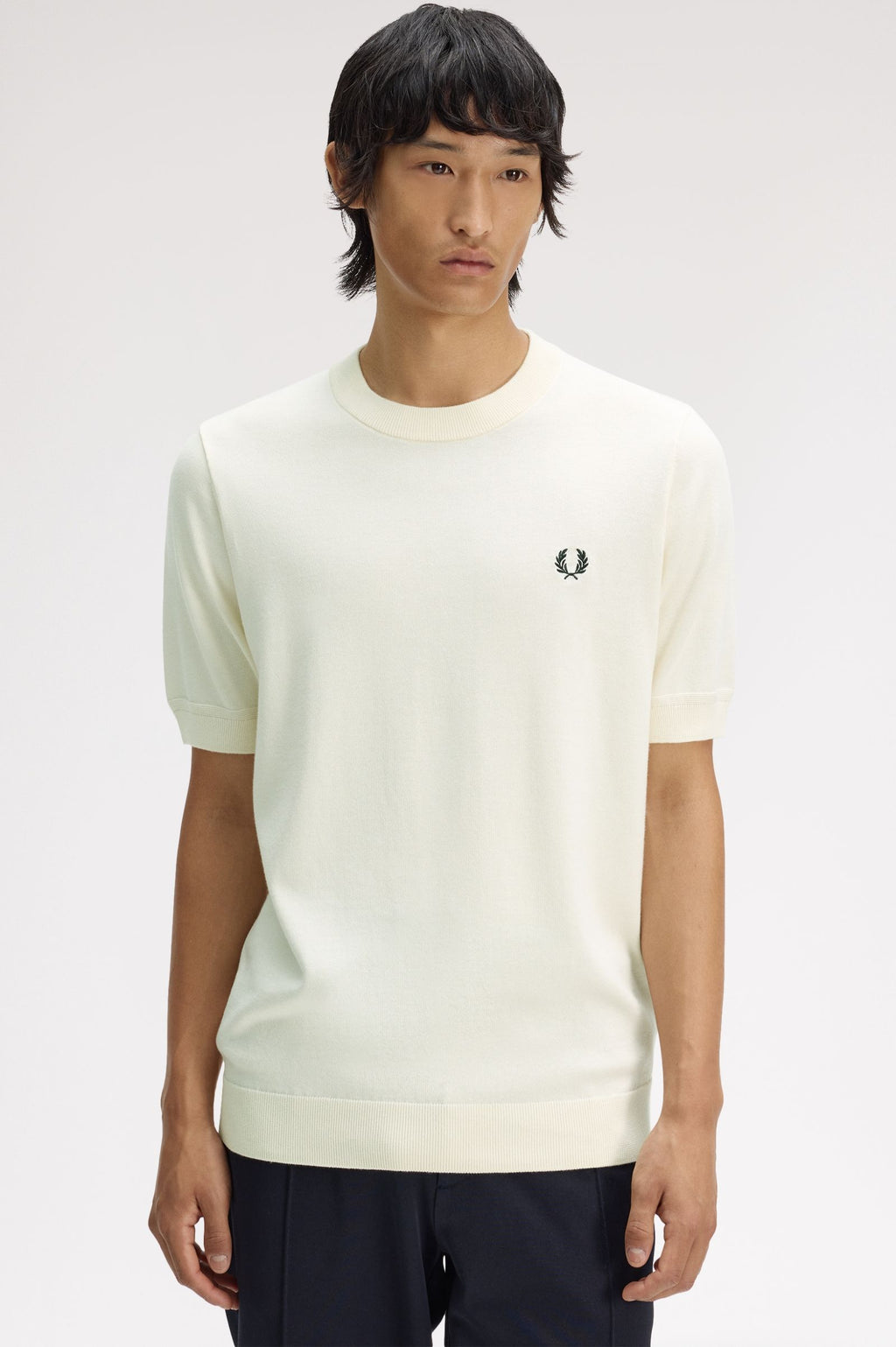 FRED PERRY T-shirt em malha de algodão