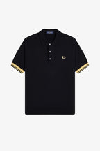 FRED PERRY Polo em malha com punhos contrastantes