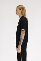 FRED PERRY Polo em malha com punhos contrastantes