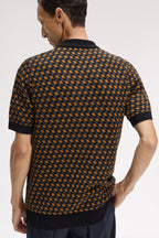 FRED PERRY Polo em malha geométrica