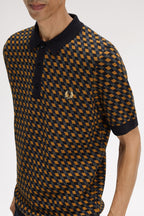 FRED PERRY Polo em malha geométrica
