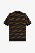 FRED PERRY Polo em malha geométrica