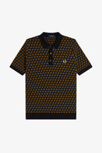 FRED PERRY Polo em malha geométrica