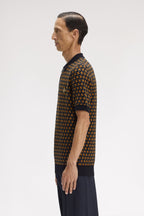 FRED PERRY Polo em malha geométrica