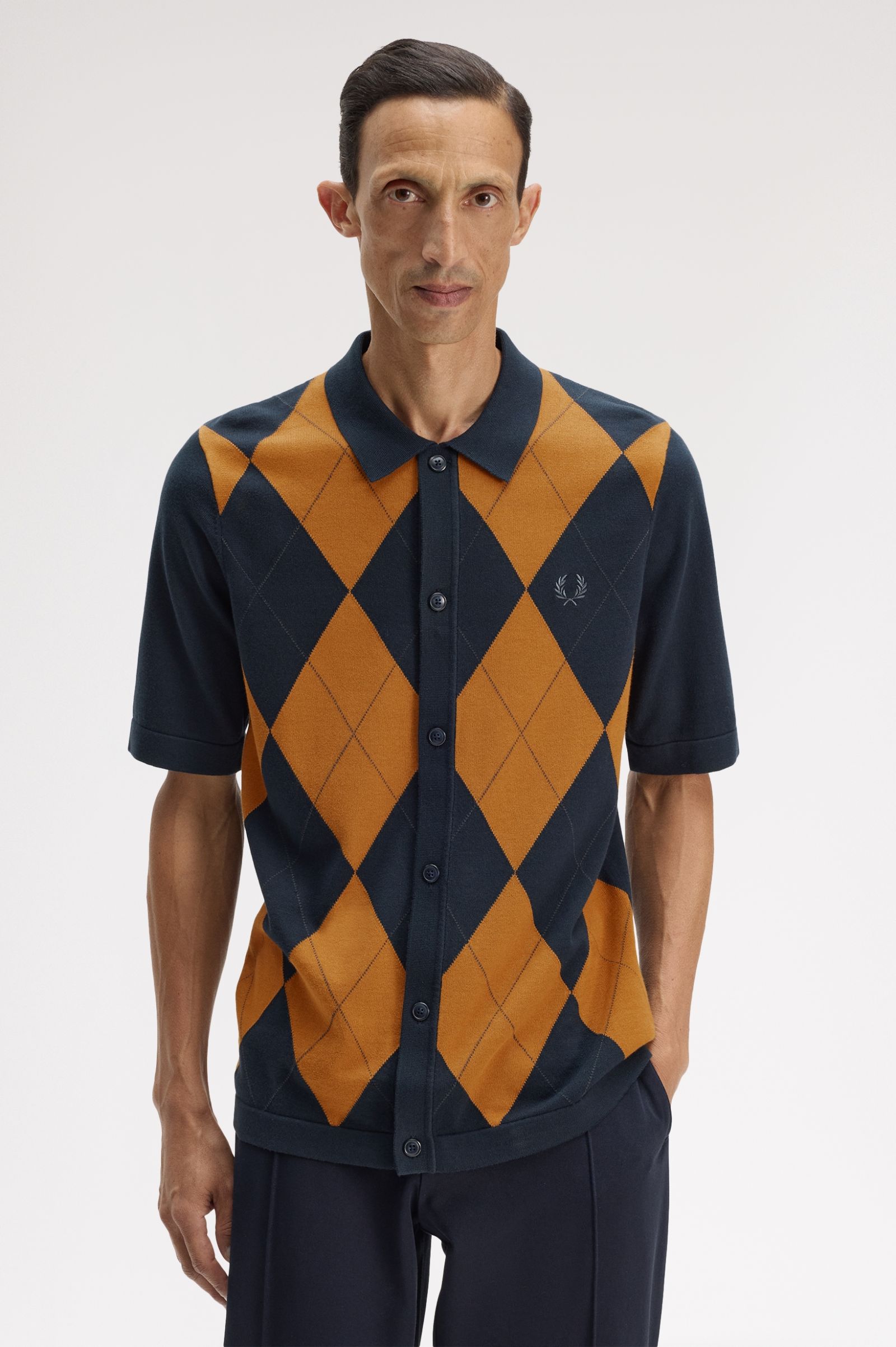 FRED PERRY Camisa com botões em argyle