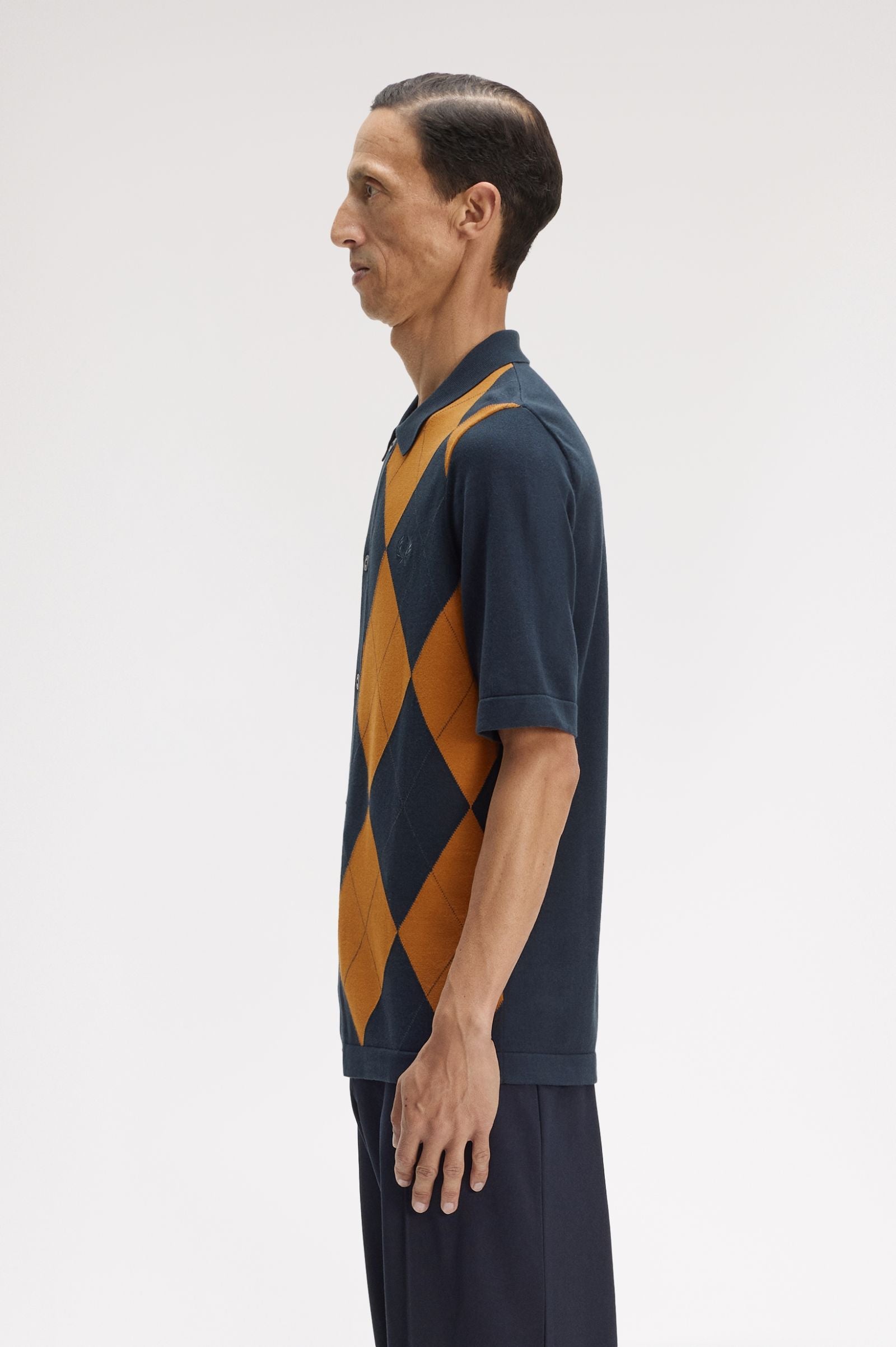 FRED PERRY Camisa com botões em argyle