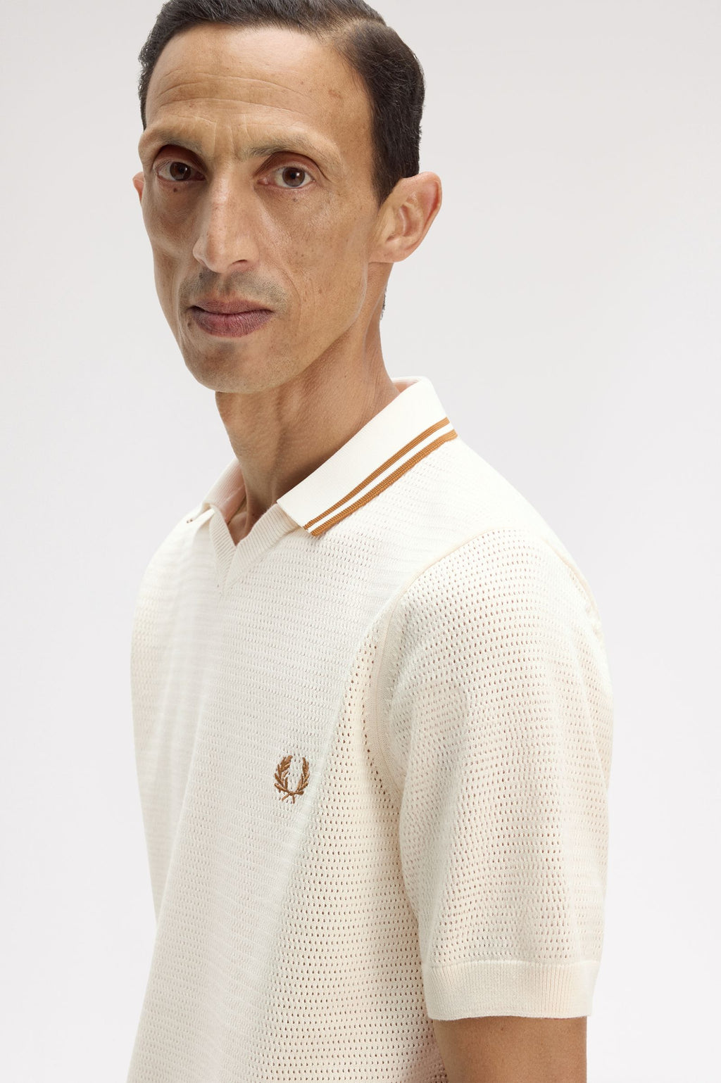 FRED PERRY Polo em malha pointelle