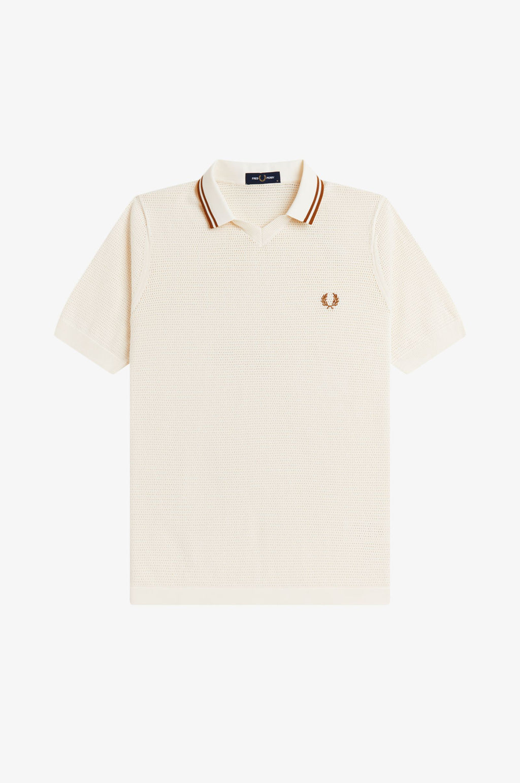 FRED PERRY Polo em malha pointelle