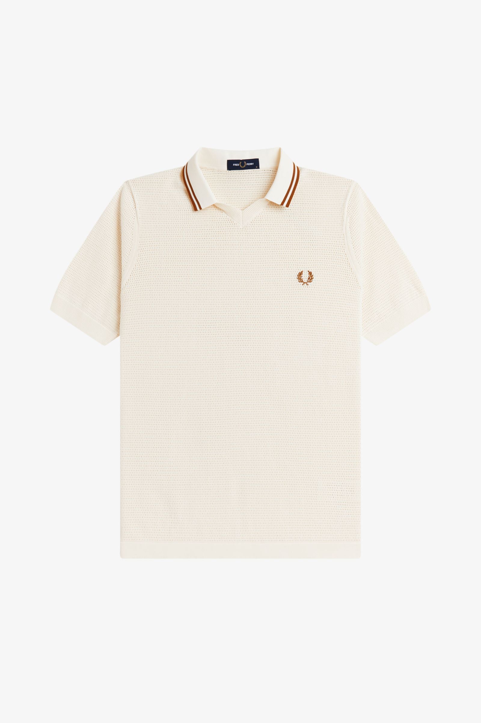 FRED PERRY Polo em malha pointelle