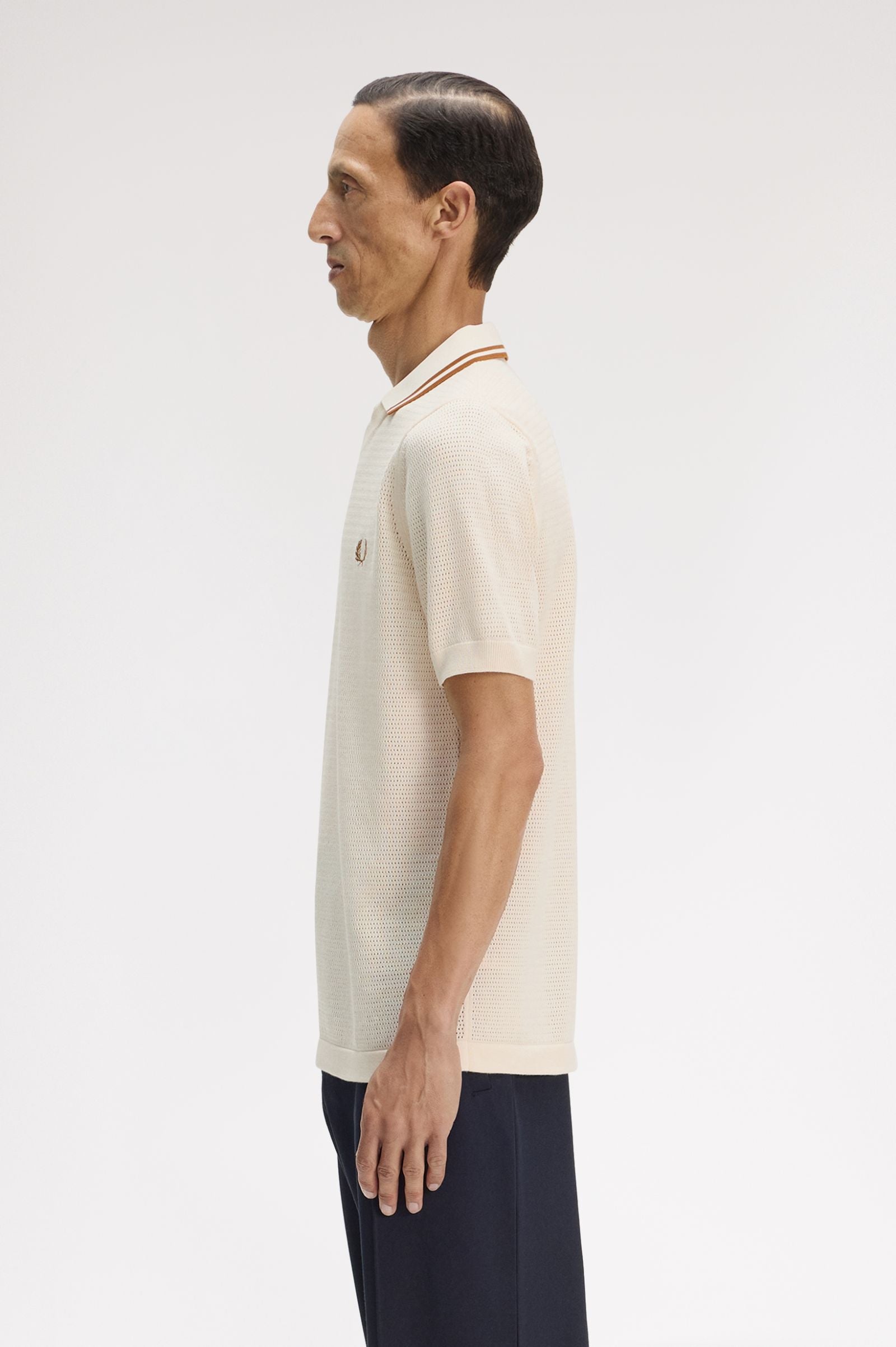 FRED PERRY Polo em malha pointelle