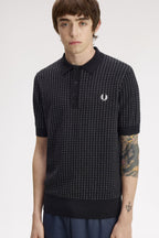 FRED PERRY Polo de malha bouclé com bolinhas