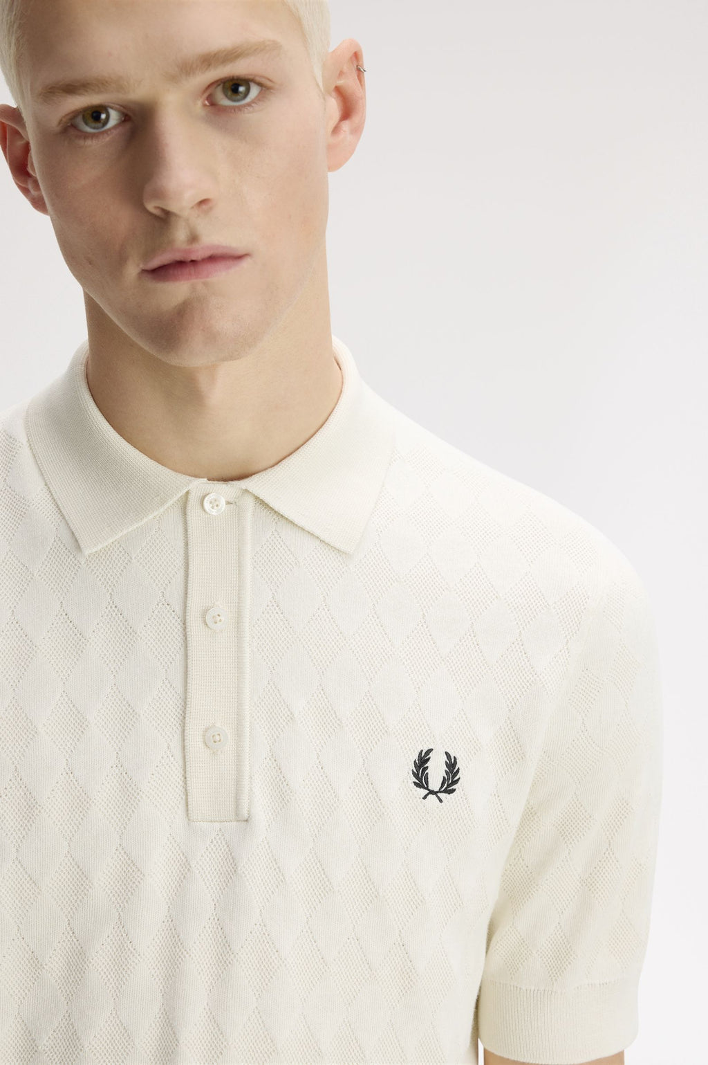 FRED PERRY Polo de malha pointelle