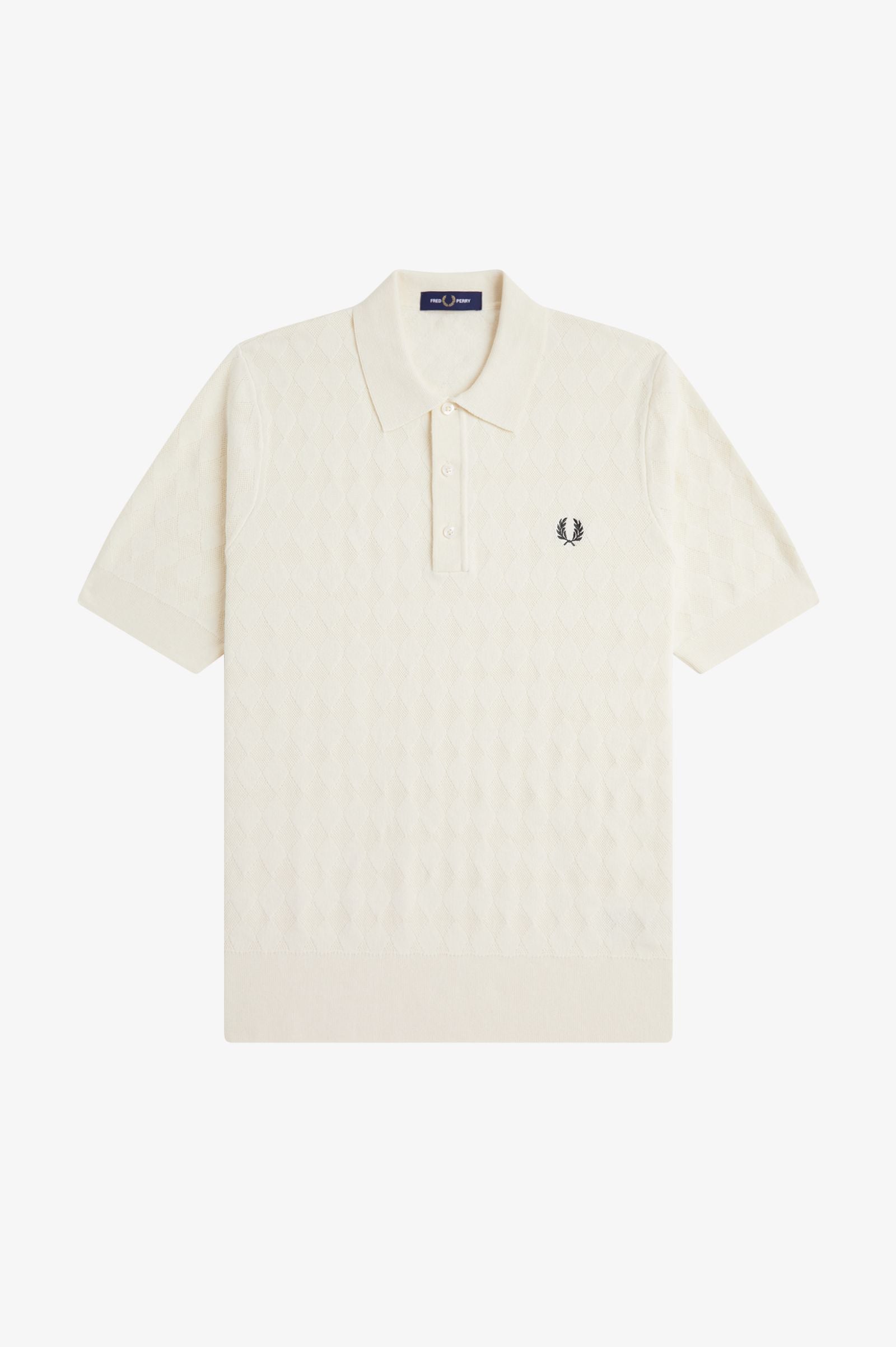 FRED PERRY Polo de malha pointelle