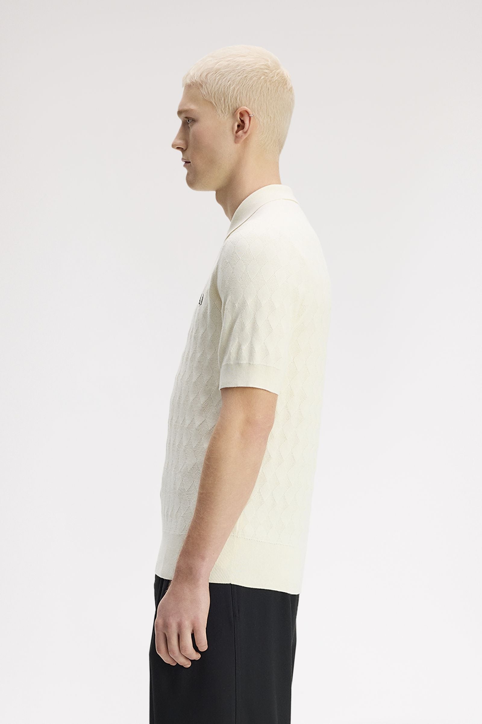 FRED PERRY Polo de malha pointelle