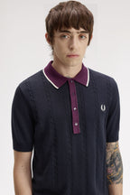 FRED PERRY Polo de malha trançada