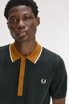 FRED PERRY Polo de malha trançada