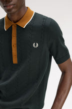 FRED PERRY Polo de malha trançada