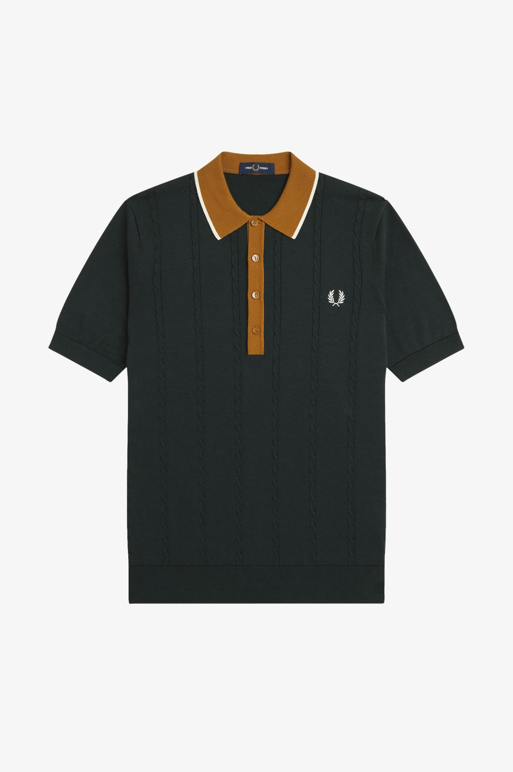 FRED PERRY Polo de malha trançada