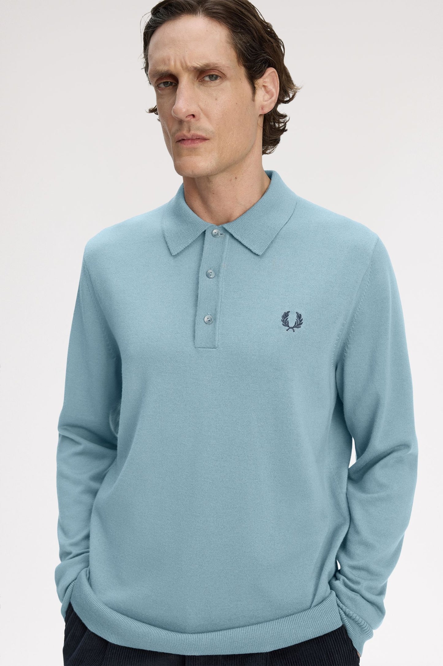 FRED PERRY Polo de manga comprida em malha clássica - CARISMAstore