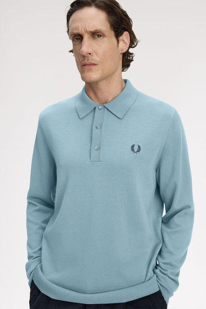 FRED PERRY Polo de manga comprida em malha clássica - CARISMAstore