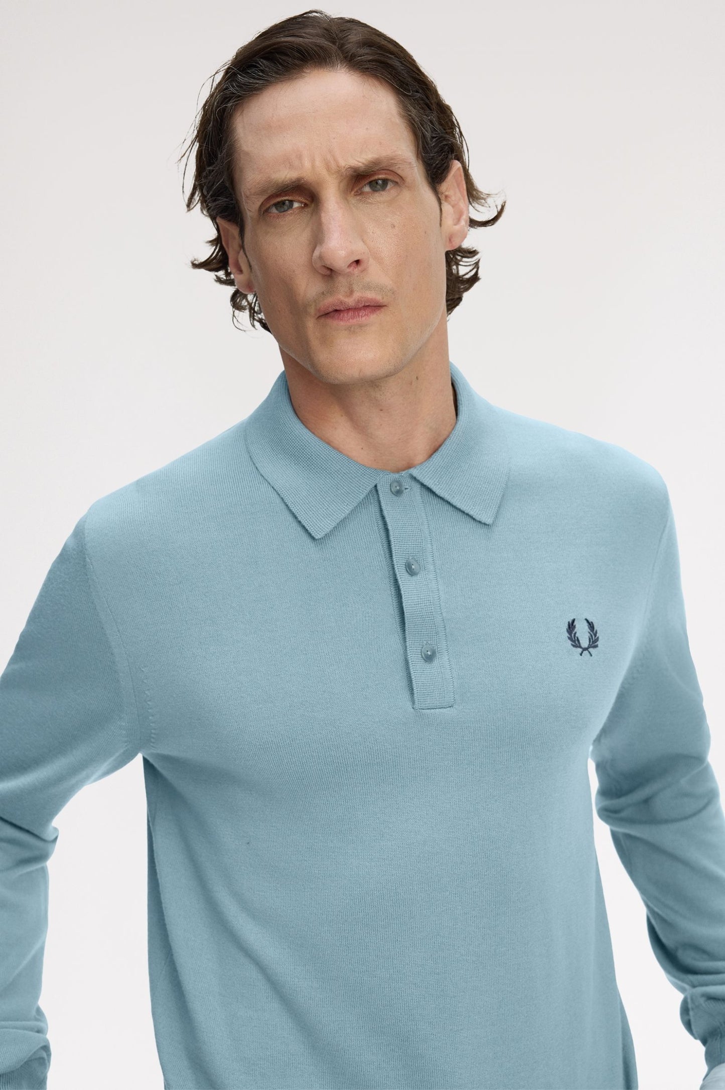 FRED PERRY Polo de manga comprida em malha clássica - CARISMAstore