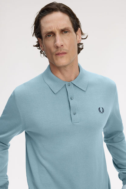 FRED PERRY Polo de manga comprida em malha clássica - CARISMAstore